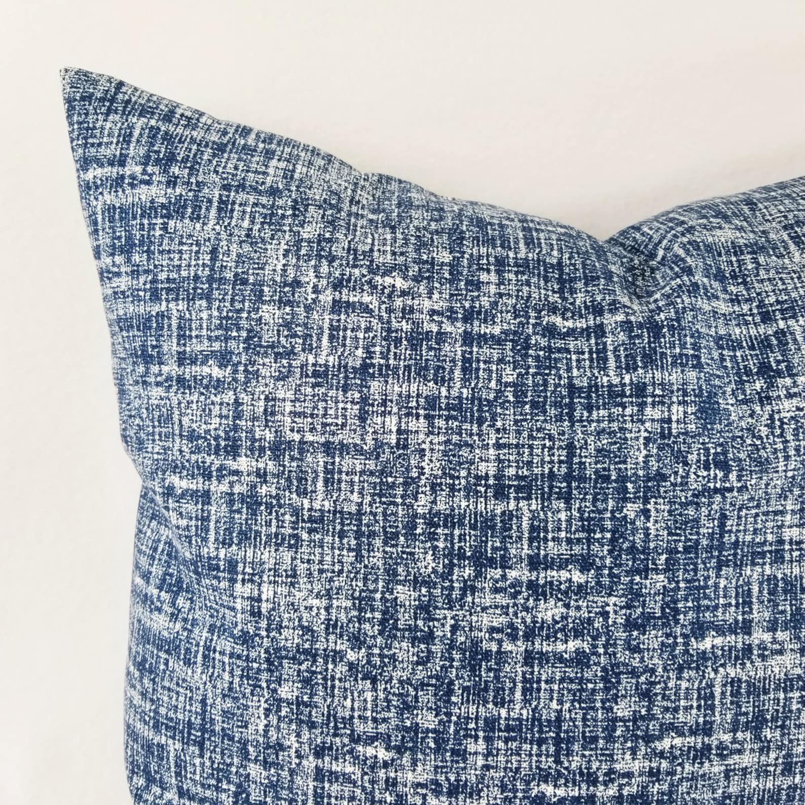 Dark Blue Pillow Covers Blue Pillow Sham Solid Blue Pillow Etsy