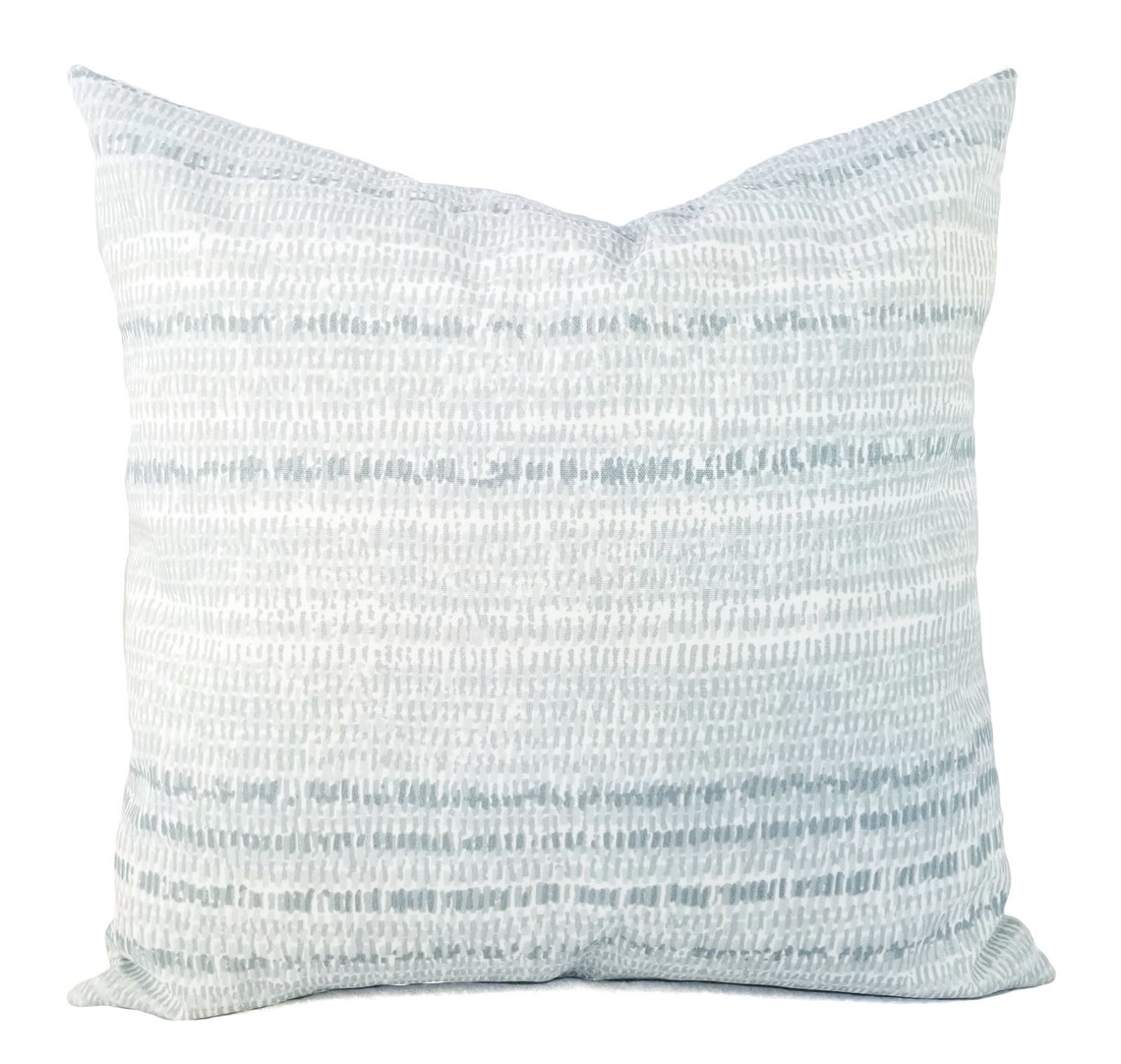 Two OUTDOOR Pillow Covers Striped Pillows Blue Patio Etsy UK