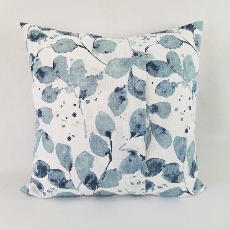 Soft Blue Pillow Covers Blue Floral Pillow Cover Floral Etsy