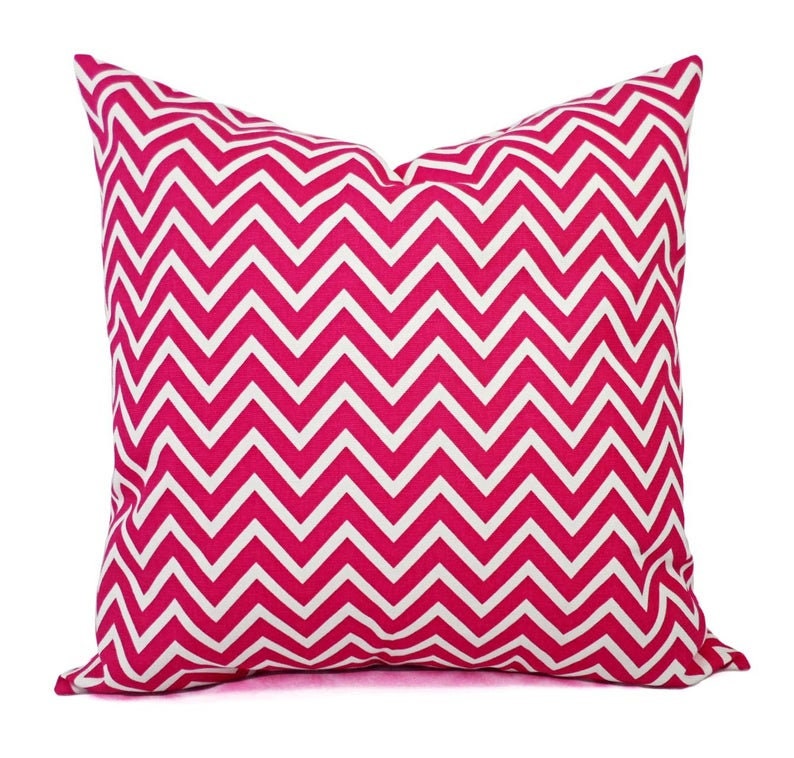 Hot Pink Pillow Cover Pink Decorative Throw Pillow Cover Etsy