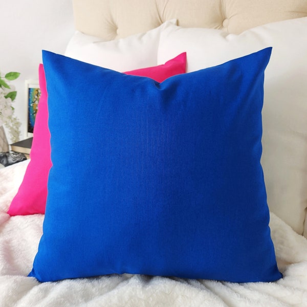 Royal Blue Pillow Etsy