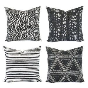 One Soft Black Pillow Cover, Black Pillows, Black Throw Pillow Sham, Custom Pillow Cover, Sofa Pillow, Couch Pillow, 18 x 18 16 x 16 14&quot;