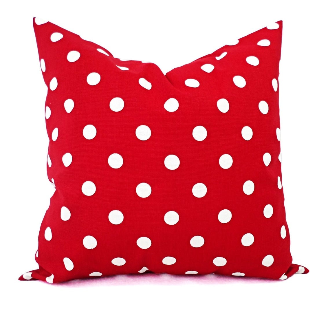 Red Pillow Covers Decorative Throw Pillow Cover Red Couch Etsy