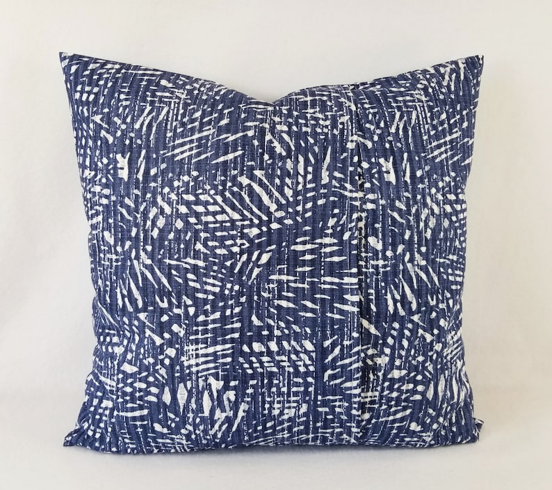 Two Blue Pillow Covers Blue White Pillow Covers Custom Etsy