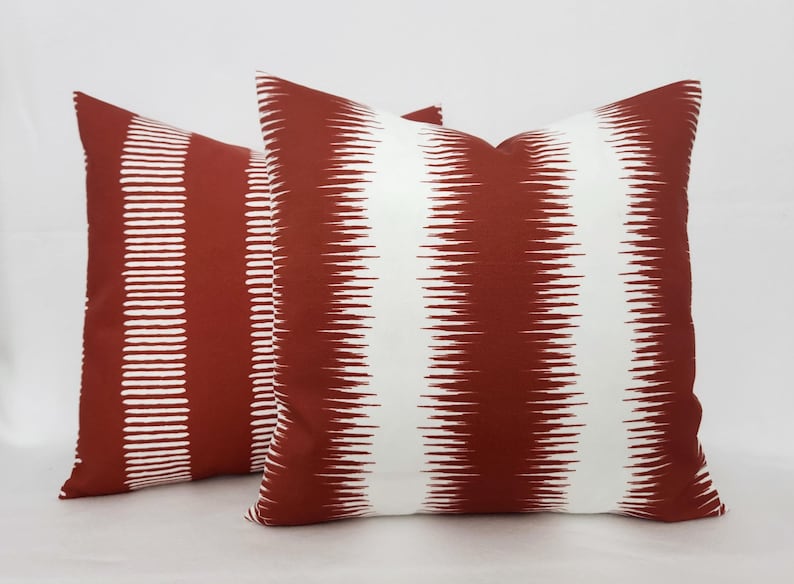 OUTDOOR Pillow Cover, Dark Red Pillow, Brick Red Pillow Cover, Patio