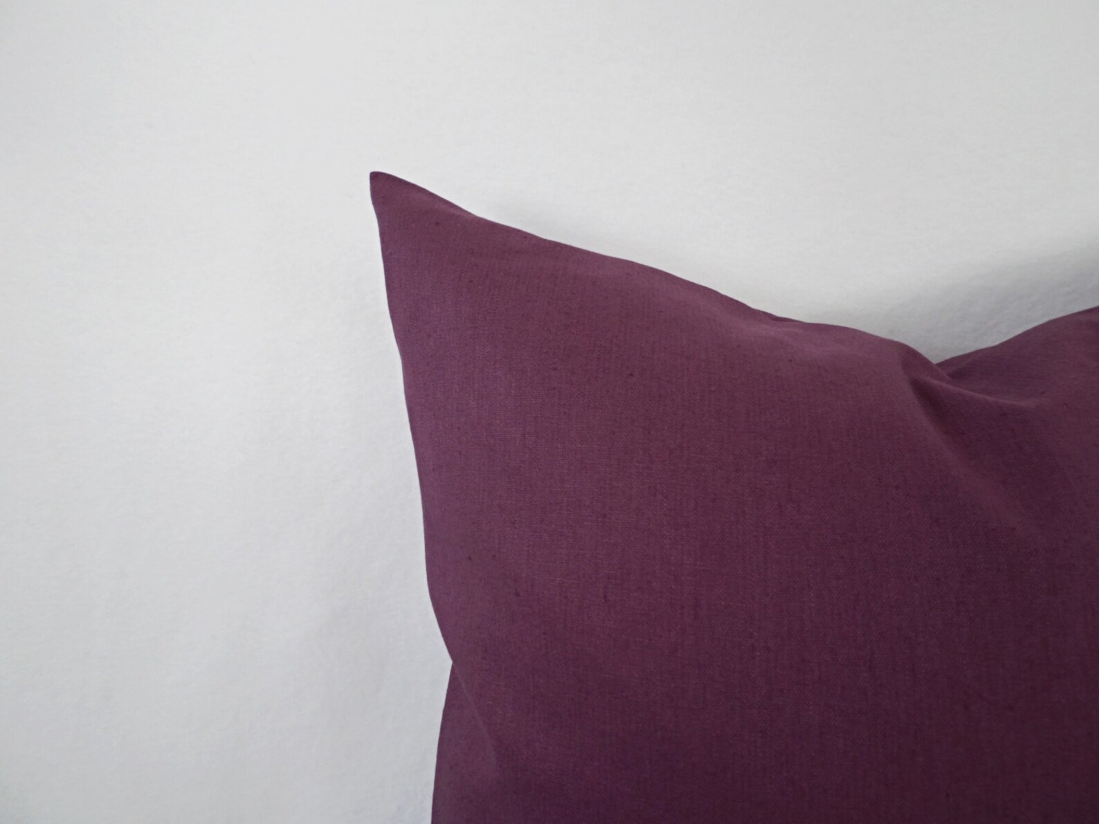 Solid Purple Pillow Cover Purple Pillow Cover Linen Pillow Etsy