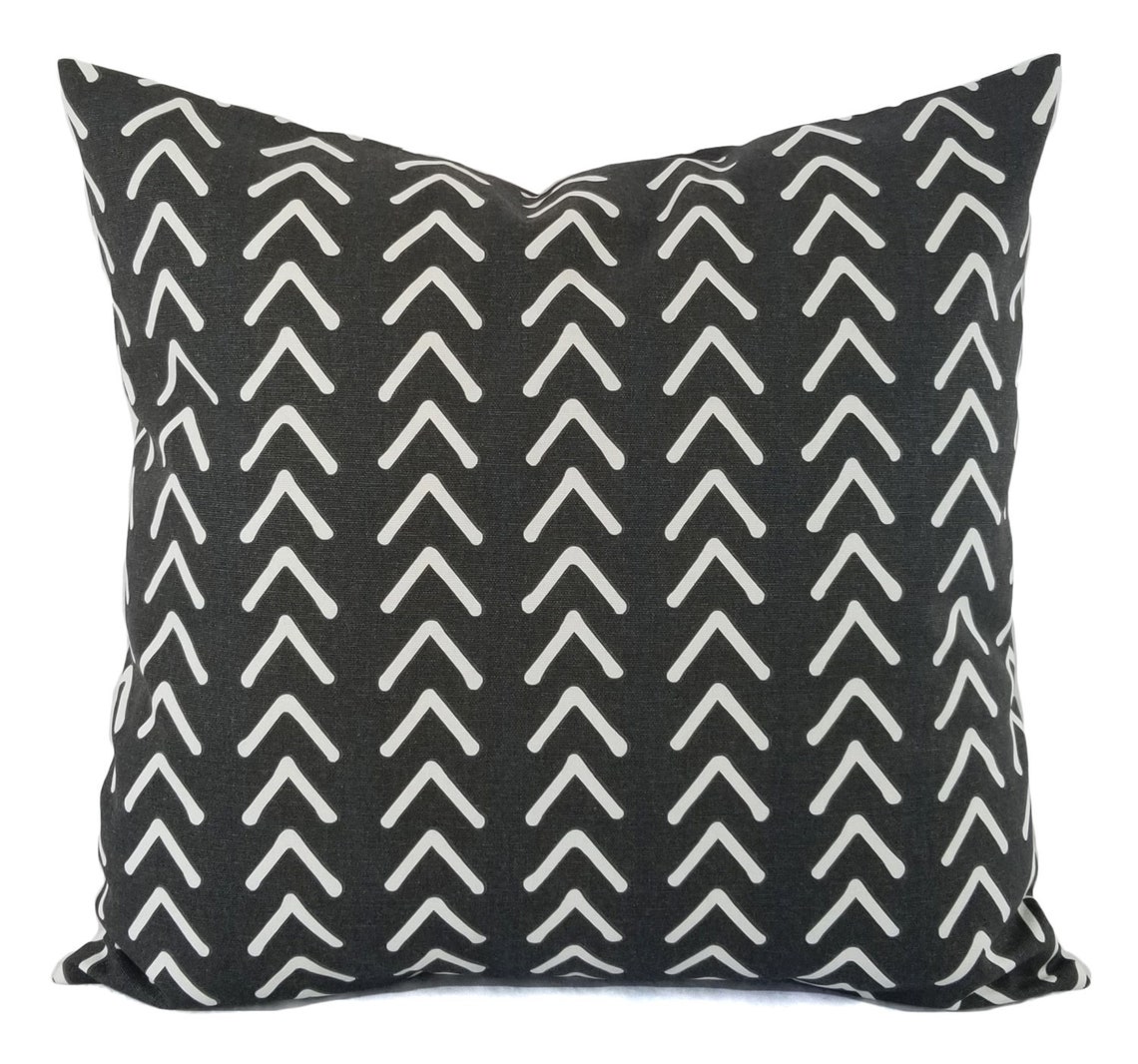 Mudcloth Pillow Cover Black Pillow Covers Custom Pillow Etsy