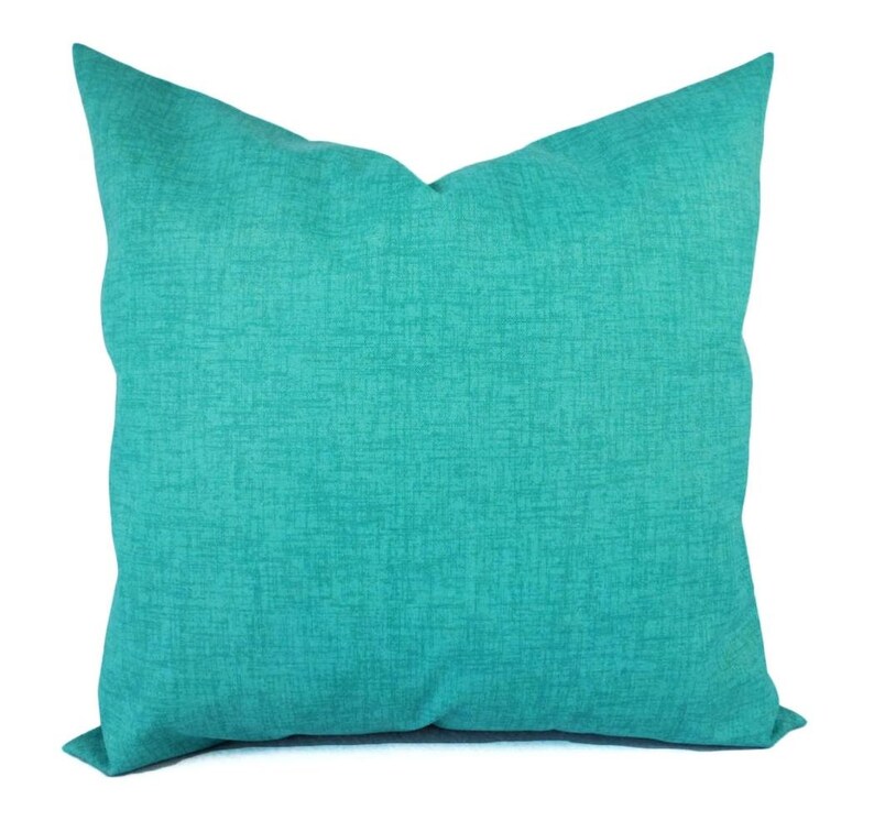 OUTDOOR Pillow Covers Aqua Pillow Teal Pillow Cover Etsy