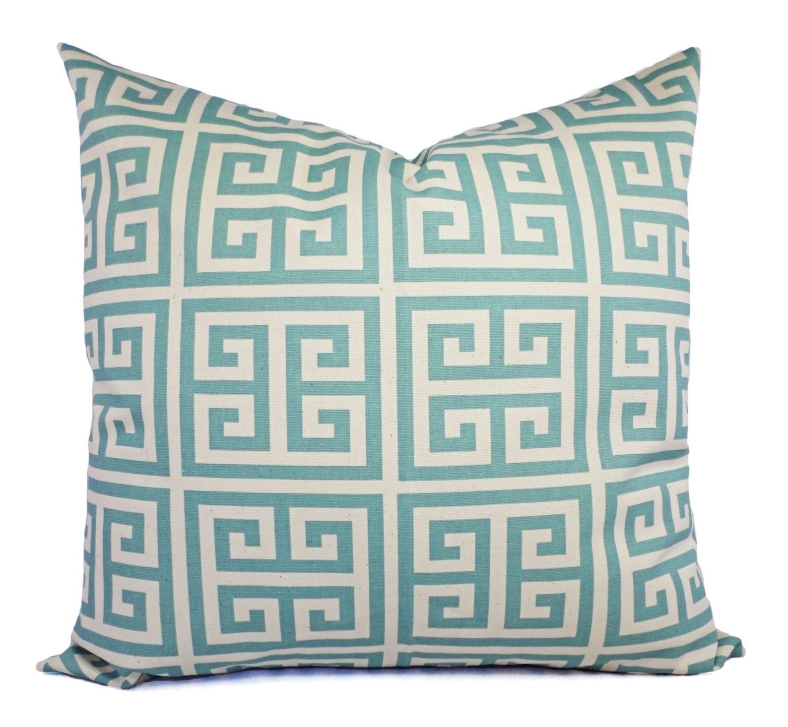 One Spa Blue and Beige Pillow Covers Throw Pillow Covers Etsy