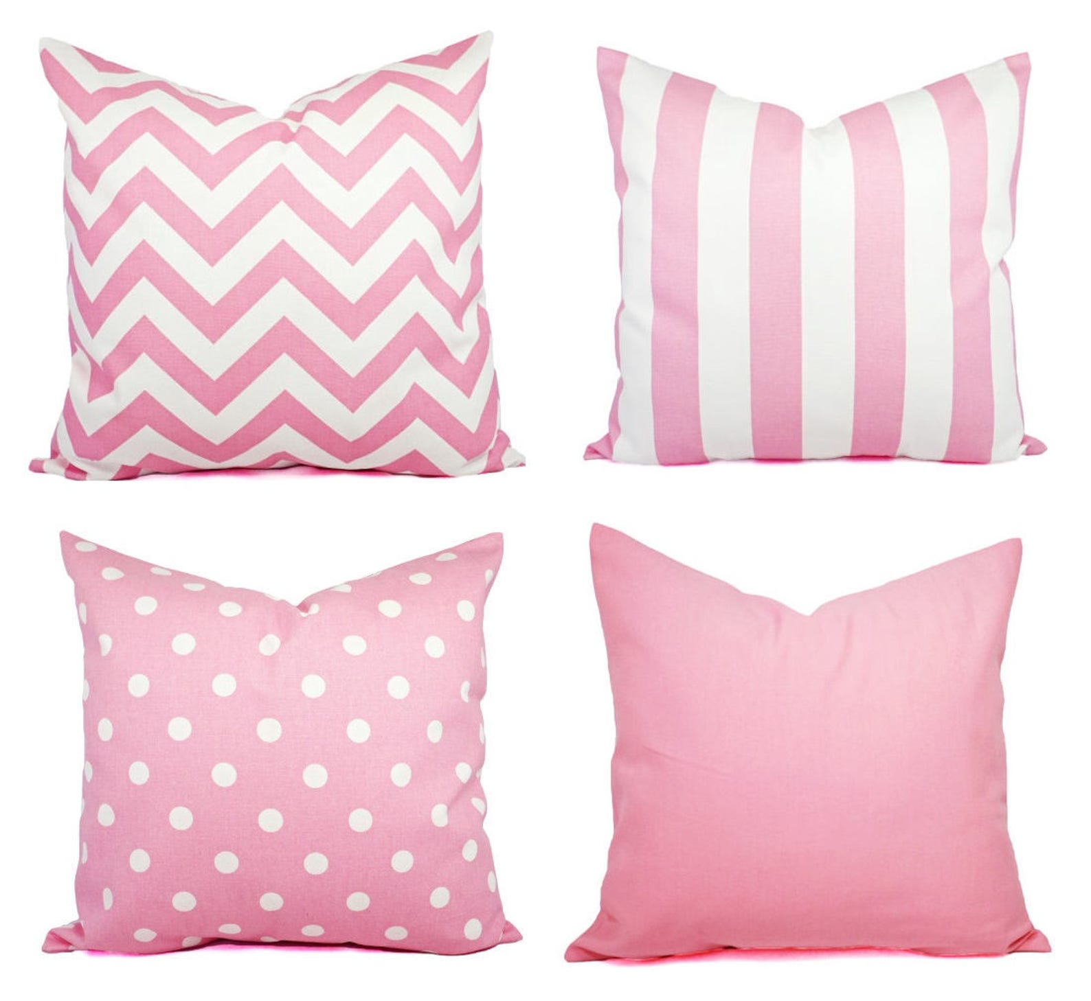 Baby Pink Pillow Cover 20 X 20 Inch Pink Pillow 16 X 16 Inch Etsy