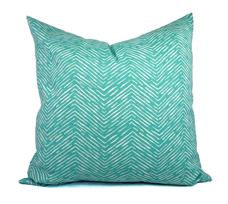 OUTDOOR Pillow Covers Aqua Pillow Teal Pillow Cover Etsy