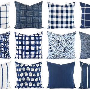 dark navy throw pillows