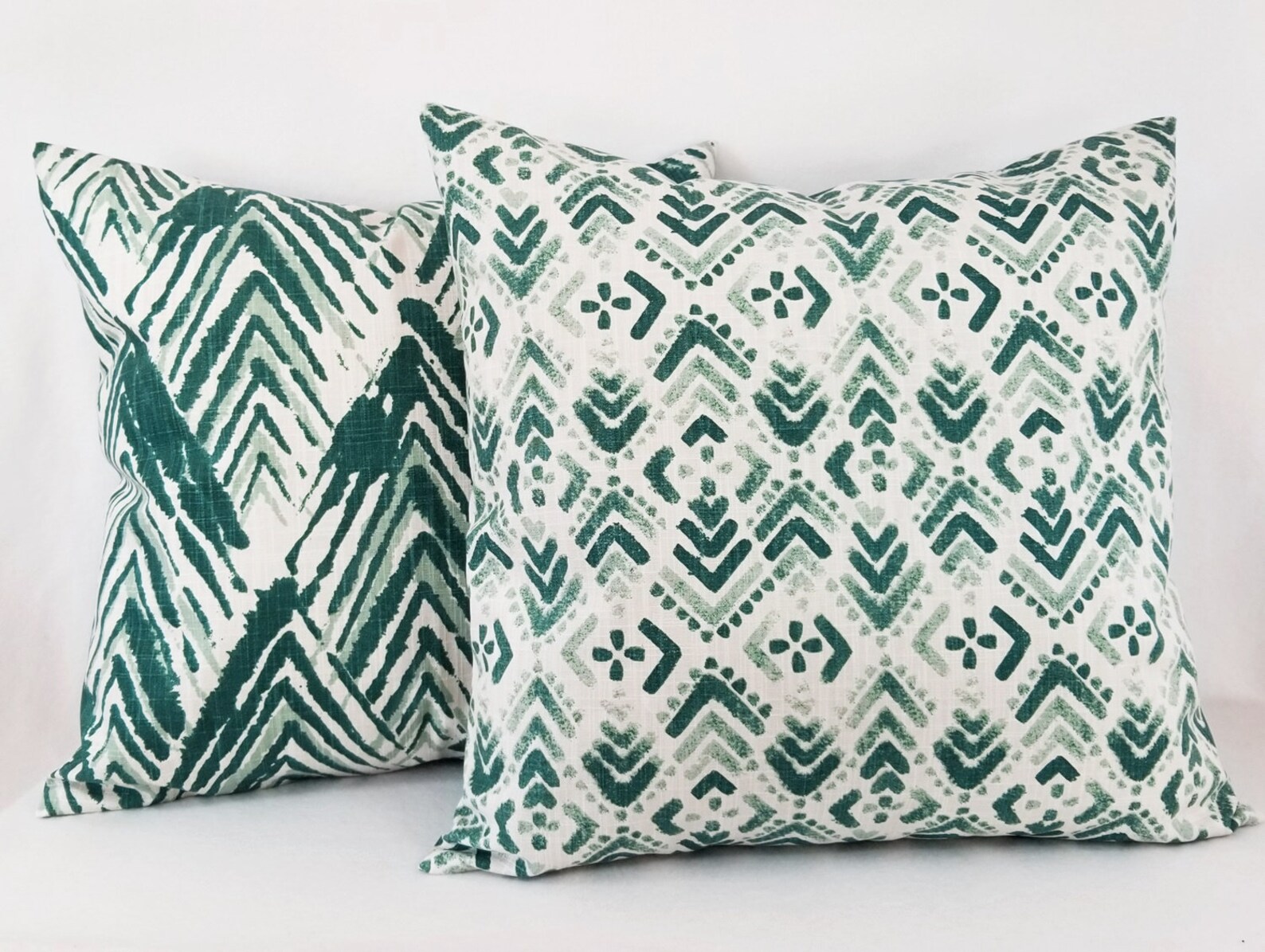 One Teal and White Pillow Cover Teal Pillow Cover Etsy