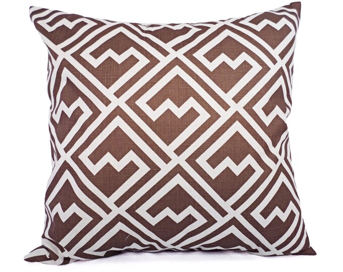 CLEARANCE One Brown Pillow Cover Brown Throw Pillow Cover Etsy