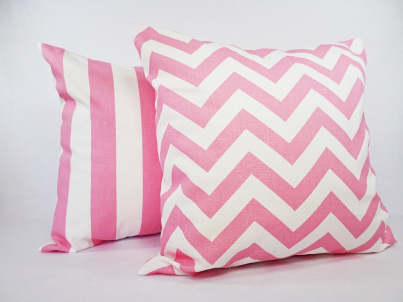 Two Light Pink Pillow Covers Two Pink Pillow Covers Light Etsy
