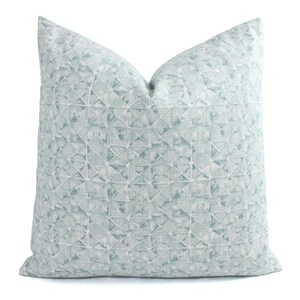 One Soft Green Decorative Pillow Cover, One White and Green Throw Pillow Cover, Geometric Pillow, Green Pillow Covers Pillow Sham