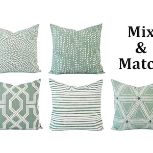 Soft Green Pillow Cover - Sage Green Pillow - Green Throw Pillow Sham - Custom Pillow Cover - Sofa Pillow - Couch Pillow - 18 x 18 16 x 16