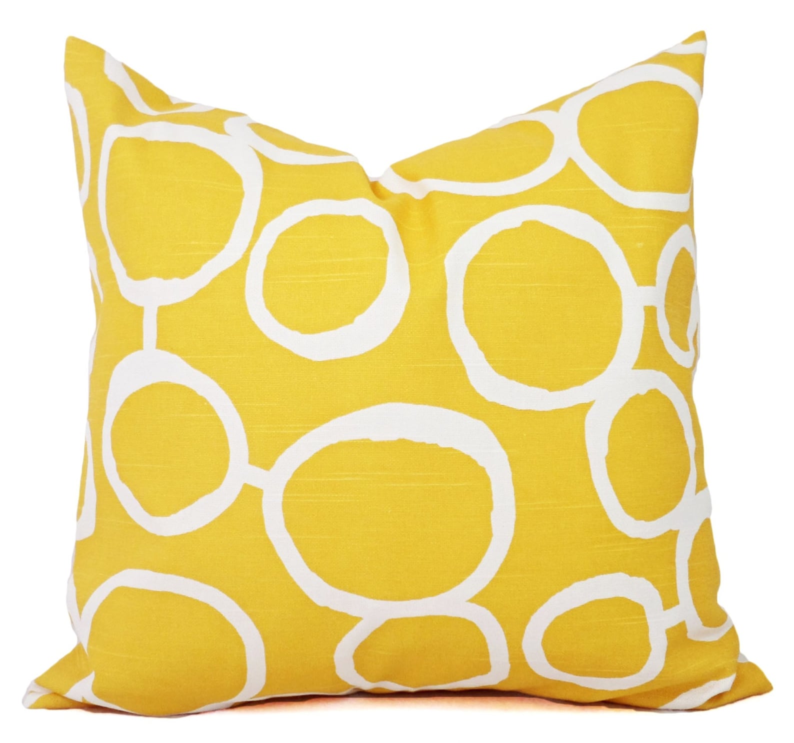 Yellow Throw Pillow Covers Two Yellow Decorative Pillow Etsy