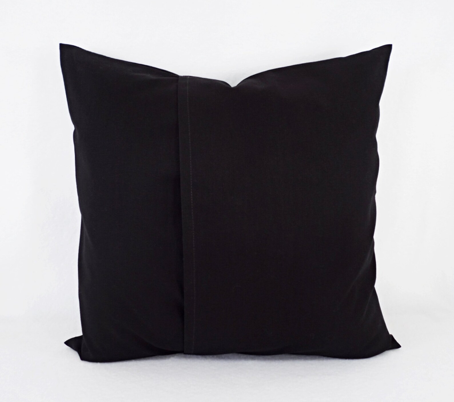 Solid Black Decorative Pillow Cover Black Pillow Cover Etsy