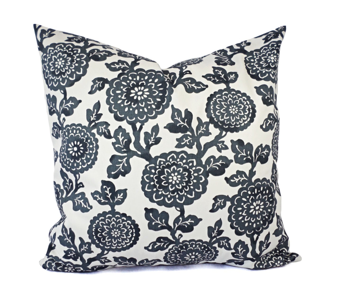 Two Dark Grey Decorative Pillows Grey Throw Pillow Covers Etsy