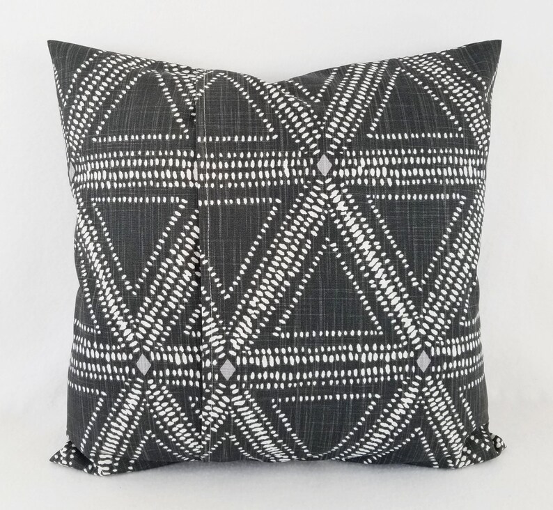 Two Black Pillow Covers Black and White Throw Pillow Covers Etsy UK