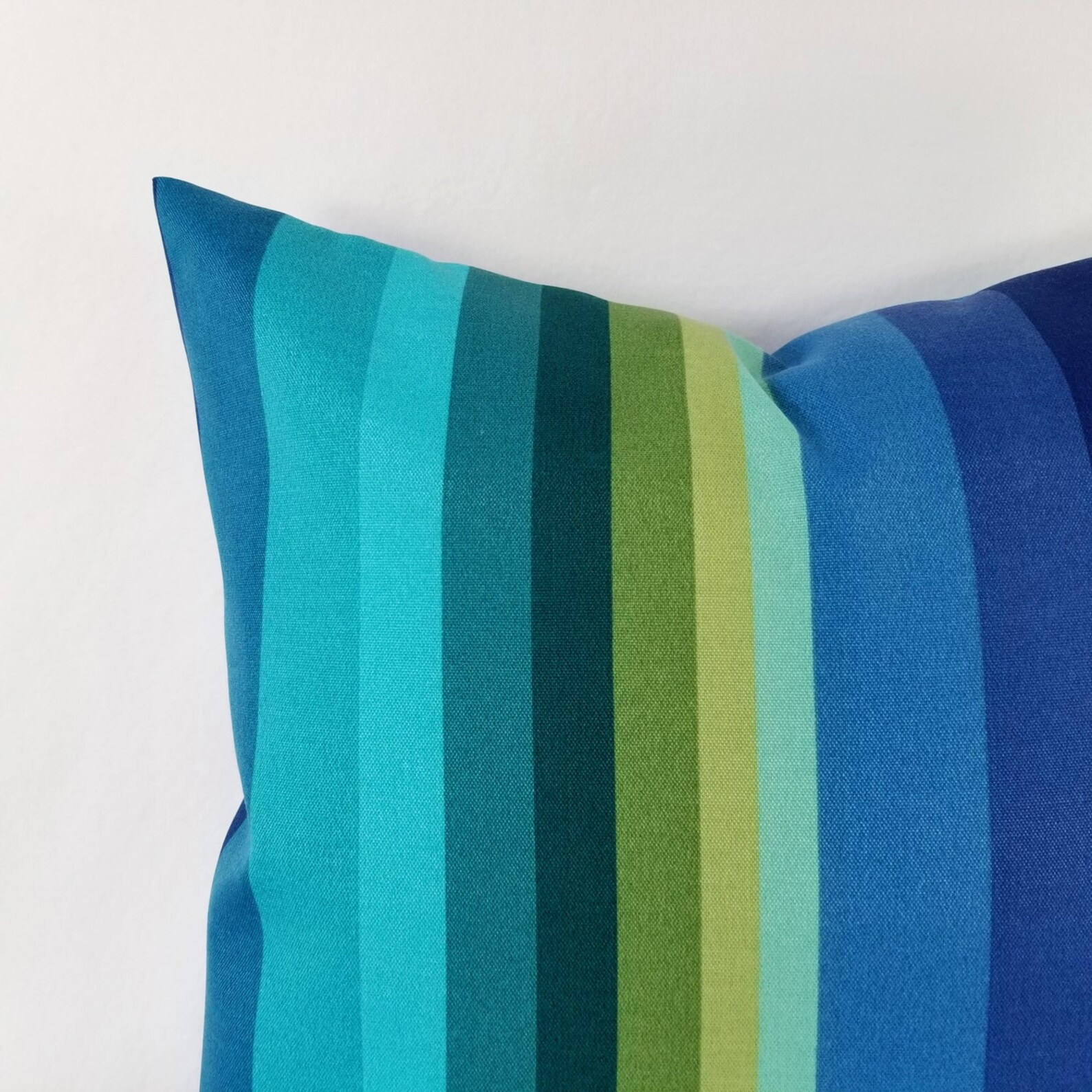 Two OUTDOOR Pillow Covers Blue Green Pillow Cover Blue Etsy