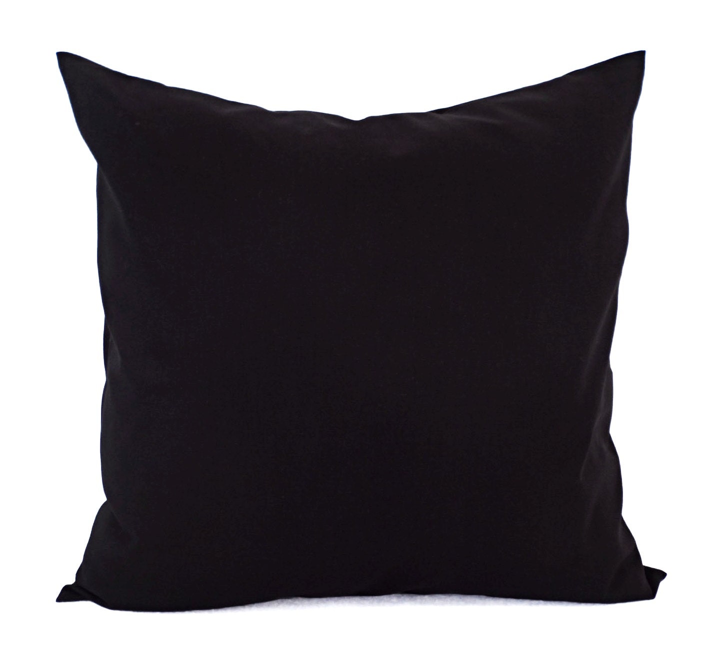 Solid Black Decorative Pillow Cover Black Pillow Cover Etsy