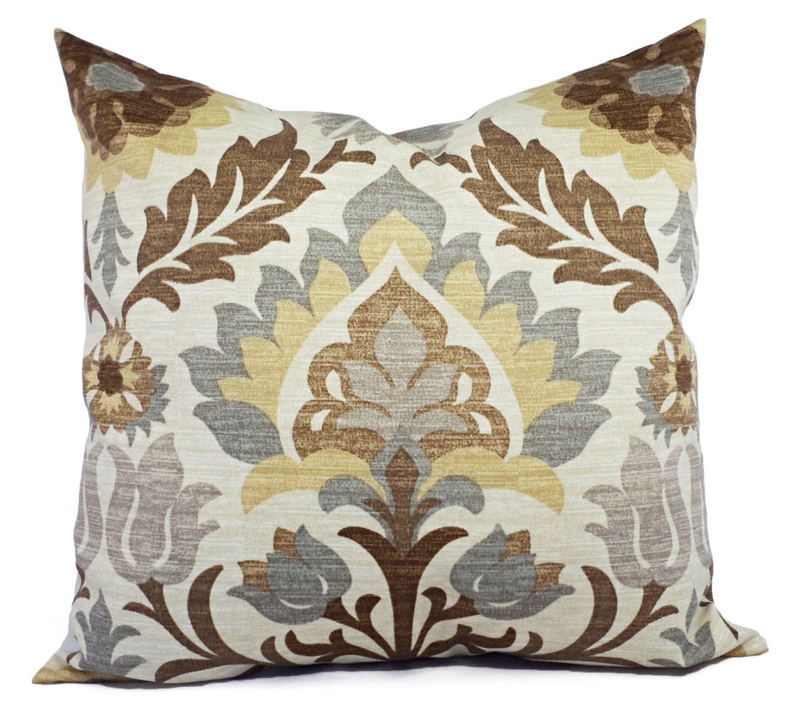 Two Brown Outdoor Pillow Covers Brown Outdoor Pillows Tan Etsy