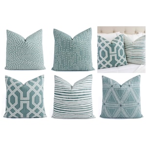 One Soft Green Pillow Cover, Sage Green Pillow, Green Throw Pillow Sham, Custom Pillow Cover, Sofa Pillow, Couch Pillow, 18 x 18 16 x 16