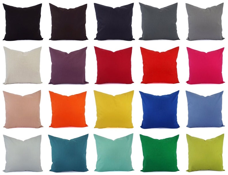 Solid Red Pillow Cover Deep Red Pillow Cover Linen Pillow Etsy