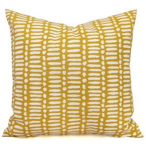 OUTDOOR Pillow Covers, Spice Yellow Pillow Cover, Patio Pillow, Yellow Outdoor Pillow, Custom Size Pillow Zipper Pillow, Modern Pillow image 4