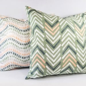 CLEARANCE One Green Pillow Cover Green Throw Pillow 20 x 20 Inch 26 x 26 Inch Decorative Pillow Pink Pillow Cover Grey Pillow image 4