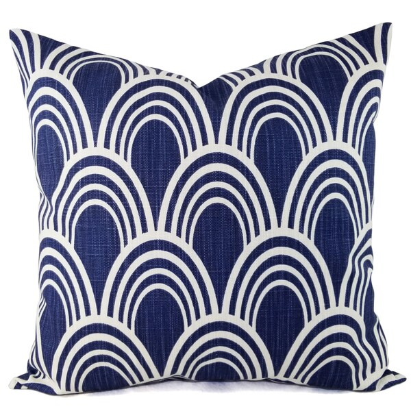 Dark Blue Pillow Etsy