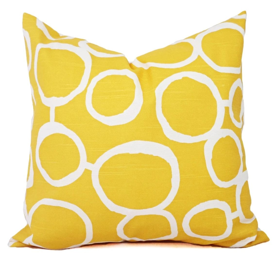 Shop online for handmade outdoor yellow geometric throw pillows – Amore  Beauté