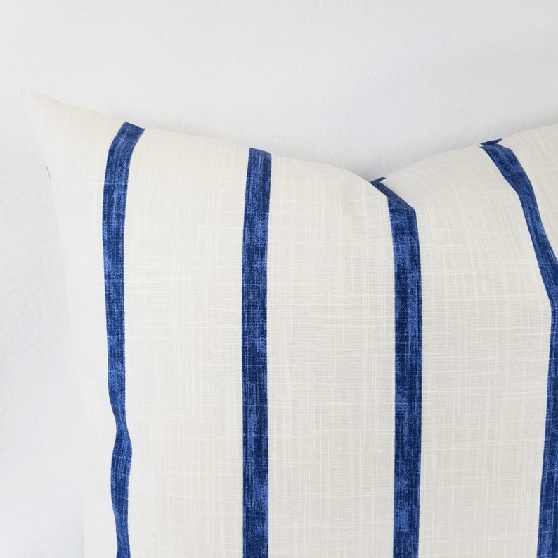 Blue Pillow Covers Dark Blue Pillow Sham White Pillow Etsy
