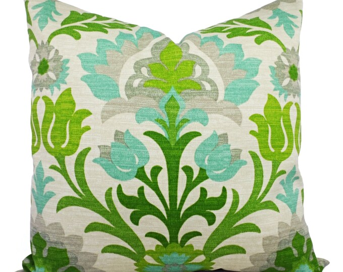 Two Green Outdoor Pillow Covers Green Outdoor Pillows Etsy