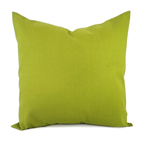 Solid Green Decorative Pillow Cover Lime Green Pillow Cover Etsy