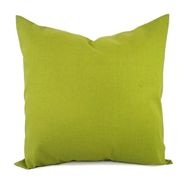 Solid Green Decorative Pillow Cover - Lime Green Pillow Cover - Linen Pillow Cover - Solid Green Pillow - Custom Pillow - Green Throw Pillow