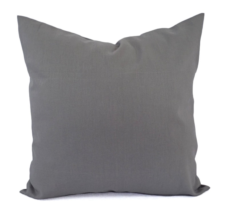 Medium Grey Decorative Pillow Cover Grey Pillow Cover Etsy