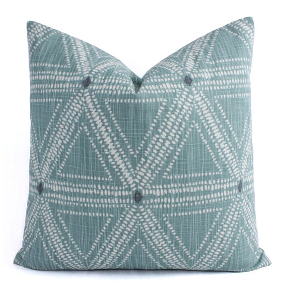 Buy One Light Green Pillow Cover One White and Green Throw Pillow Cover Geometric Pillow Sage Green Pillow Covers Pillow Sham Online in India Etsy
