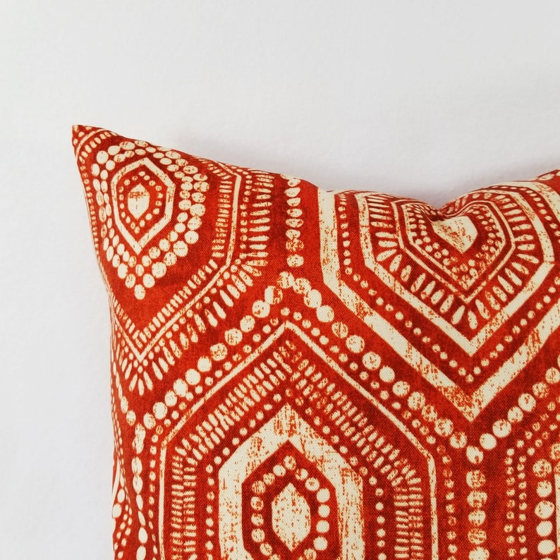 Two OUTDOOR Pillow Covers Orange Red Pillow Cover Orange Etsy