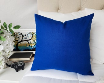 Royal blue pillows for couch hotsell