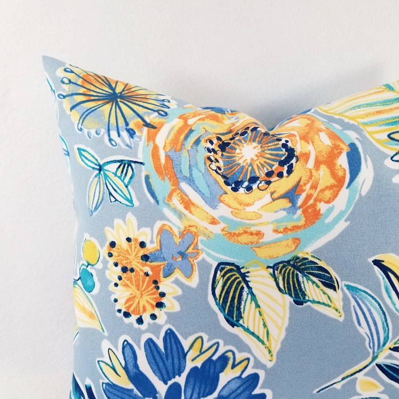 OUTDOOR Pillow Cover Floral Pillow Cover Custom Pillow Etsy