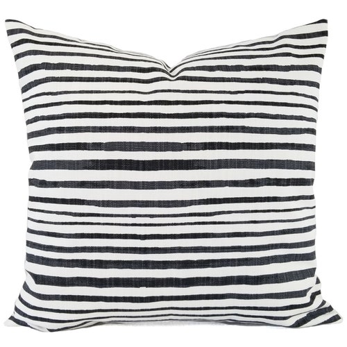 Two Soft Black Decorative Pillow Covers Two Black and White Etsy