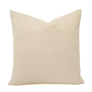 May include: A plain white throw pillow with a subtle texture. The pillow is made of a soft, natural fabric.