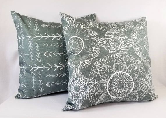 One Throw Pillow Cover Peach and Green One Throw Pillow Cover Peach and Green
