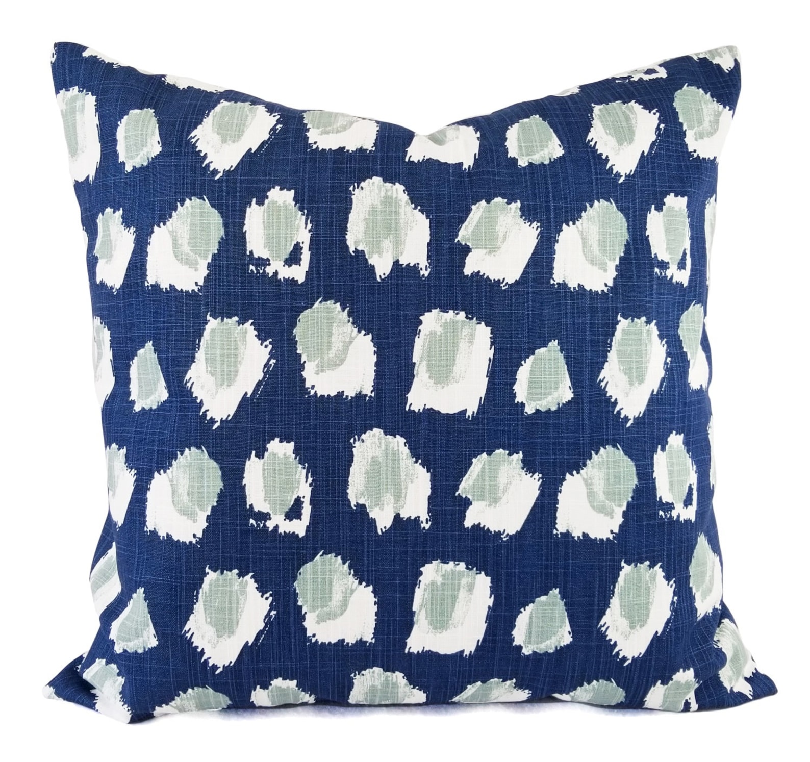 Dark Blue Pillow Covers Blue Pillow Sham Geometric Pillow Etsy