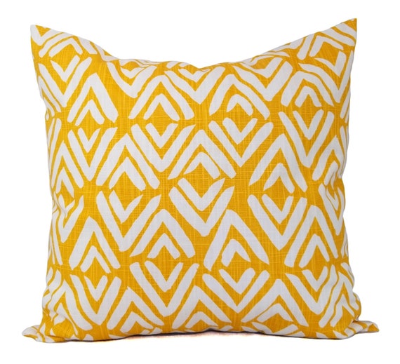 Small yellow decorative pillows sale