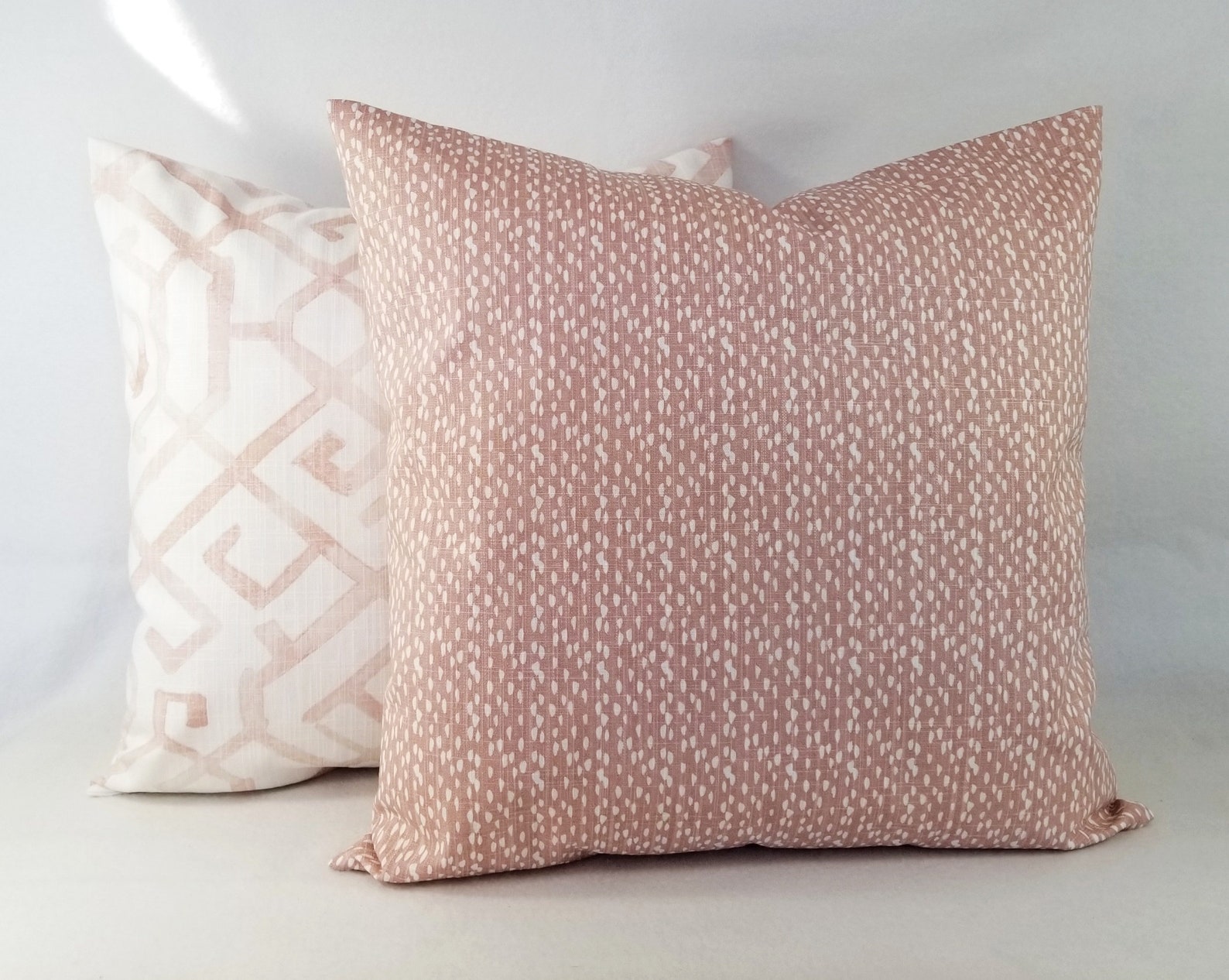 Blush Pink Pillow Cover Decorative Pillow Cover Modern Etsy