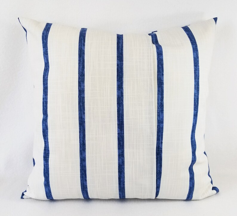 Blue Pillow Covers Dark Blue Pillow Sham White Pillow Etsy